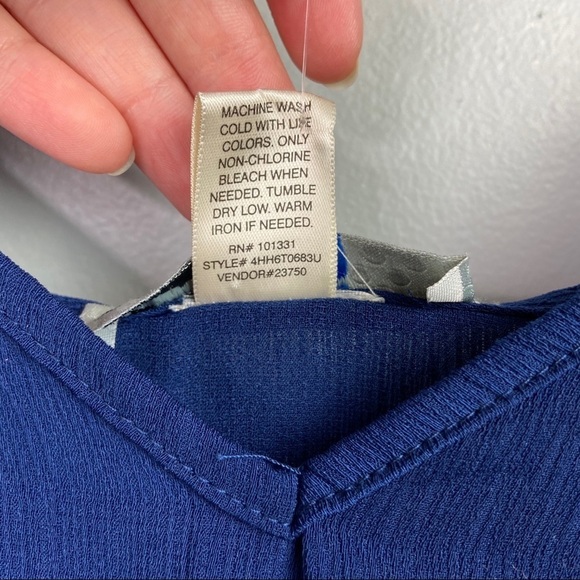 NW0T Bailey Blue womens navy cold shoulder XS - Picture 7 of 7